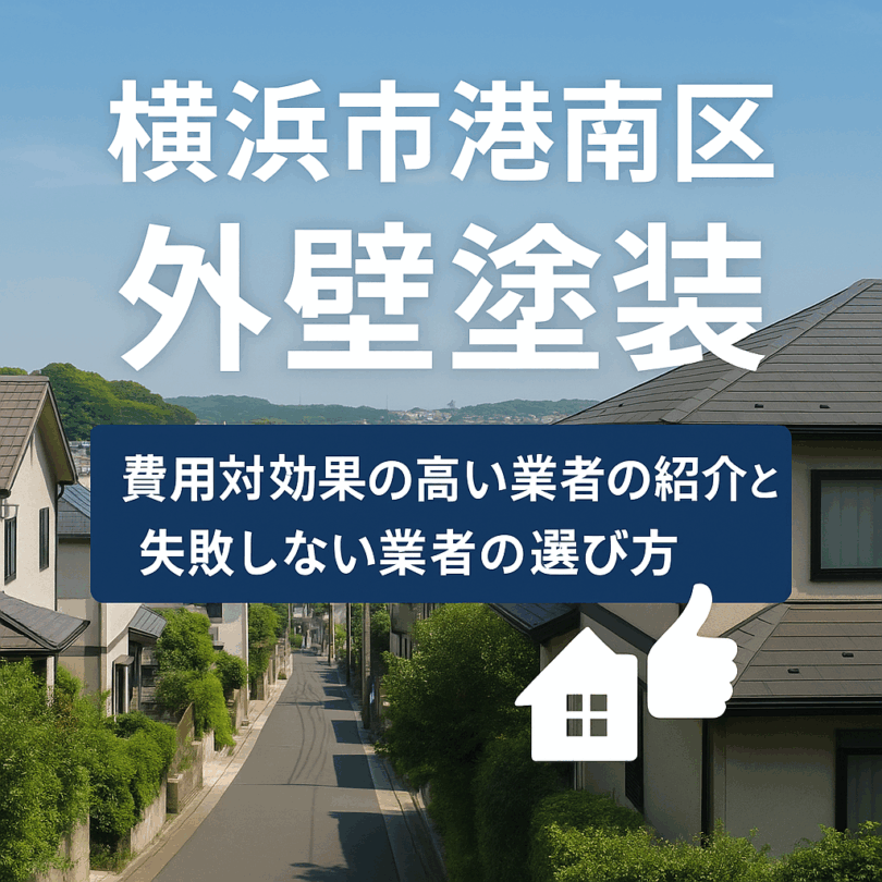 横浜市港南区で費用対効果の高い業者の紹介と失敗しない業者の選び方