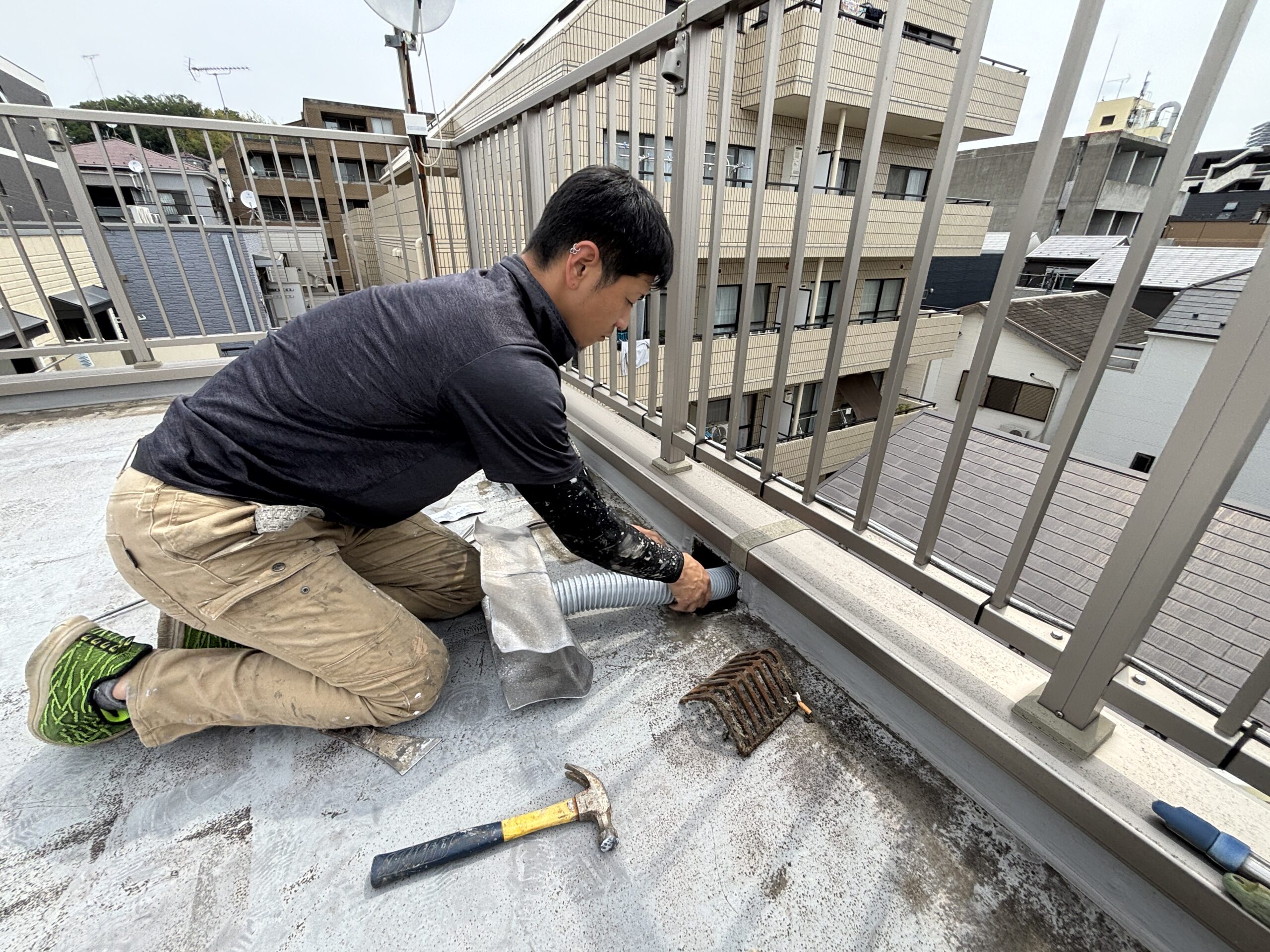 【66万円】港北区U様邸　ウレタン防水工事