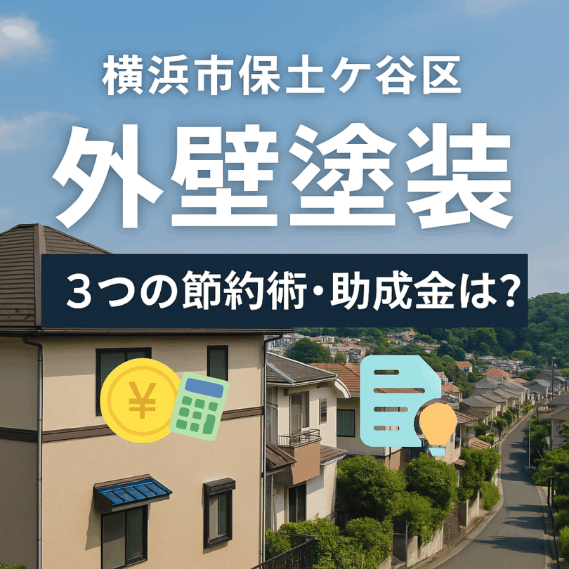 横浜市保土ヶ谷区で信頼できる外壁塗装業者と3つの節約術｜助成金はある？